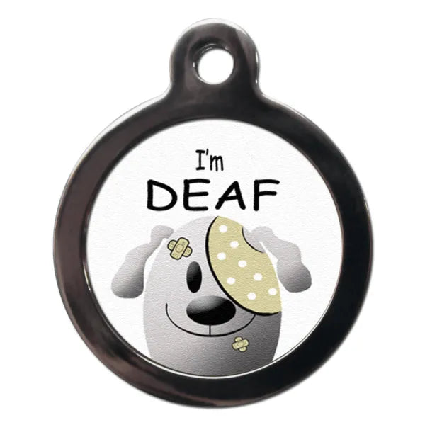 Deaf dog tag best sale