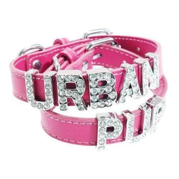 Personalised dog 2025 collars diamante