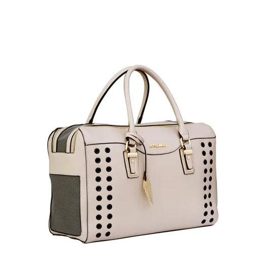 Amy Beige Designer Pet Carrier - Urban Pup - 1