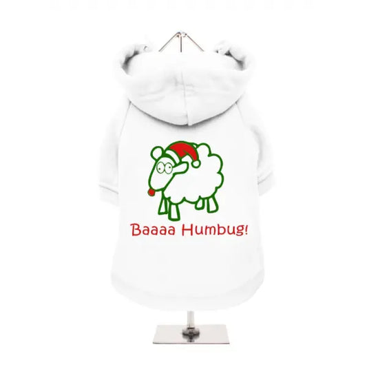 Baaaa Humbug Fleece Lined Dog Hoodie Sweatshirt - Urban Pup - 1