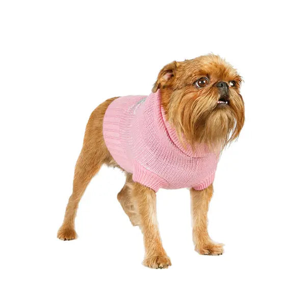 Baby Pink & Grey Argyle Dog Jumper - Urban Pup - 2