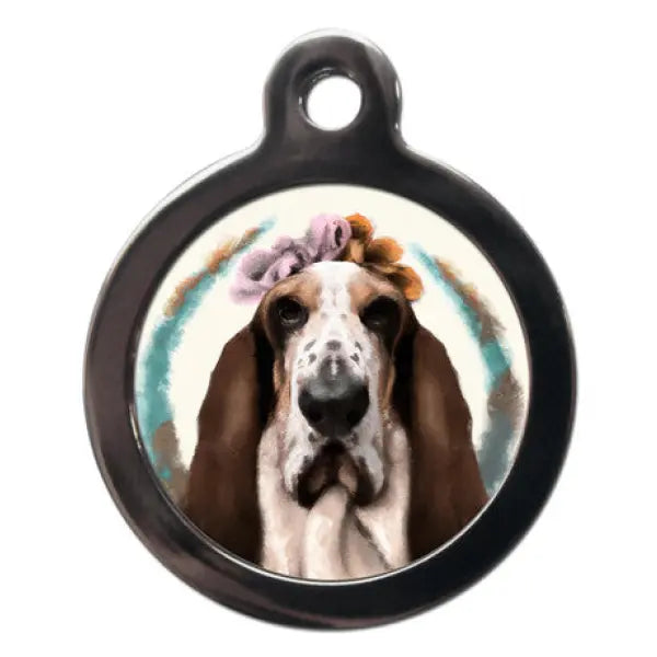 Basset Hound Hippy Dog ID Tag - PS Pet Tags - 1