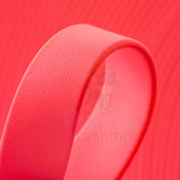 Biothane Dog Collar in Hot Neon Pink - Poochie Fashion - 2