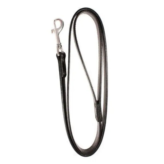 Black Plain Leather Dog Lead - Urban - 1