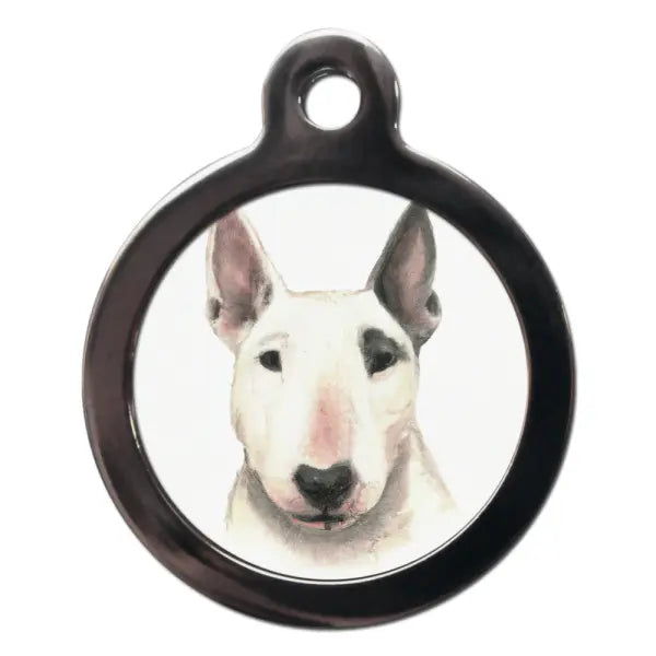 Bull Terrier Portrait Dog ID Tag - PS Pet Tags - 1