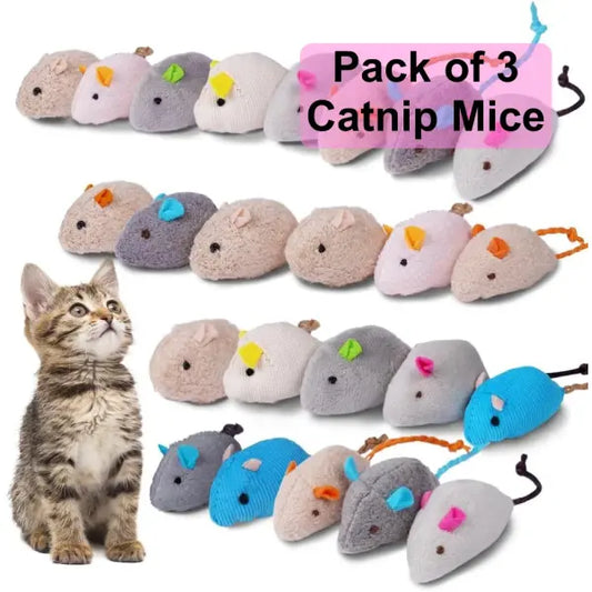 Catnip Mice 3 Pack - Posh Catz - 1