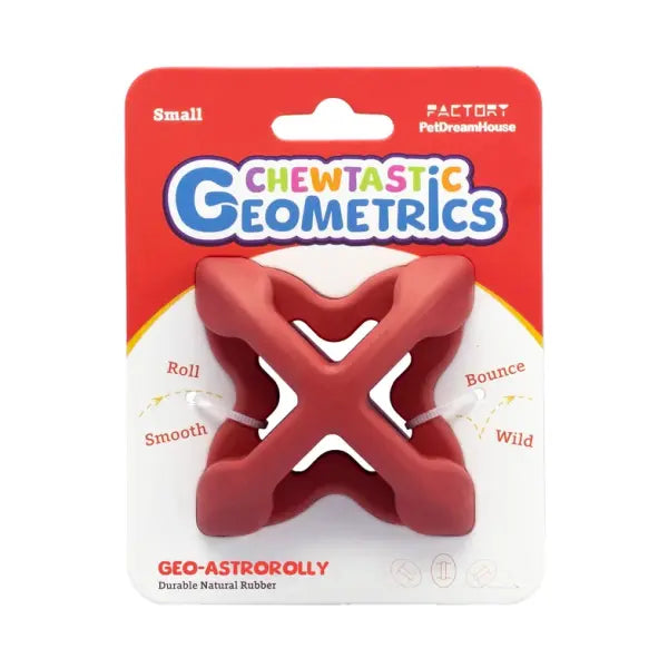 Chewtastic Geometrics Natural Rubber Toy - Astro - Petdreamhouse - 1