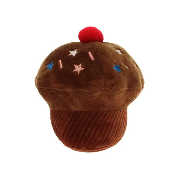 Chocolate Pupcake Plush & Squeaky Dog Toy - Urban - 1