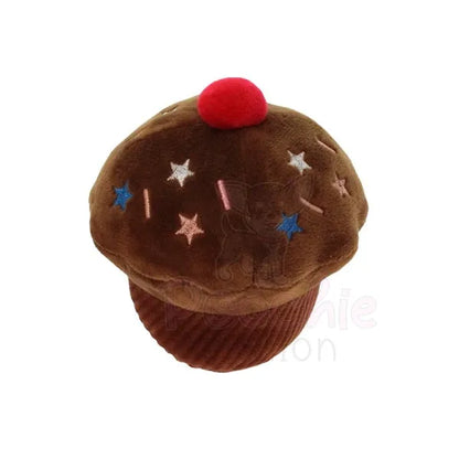 Chocolate Pupcake Plush & Squeaky Dog Toy - Urban - 2