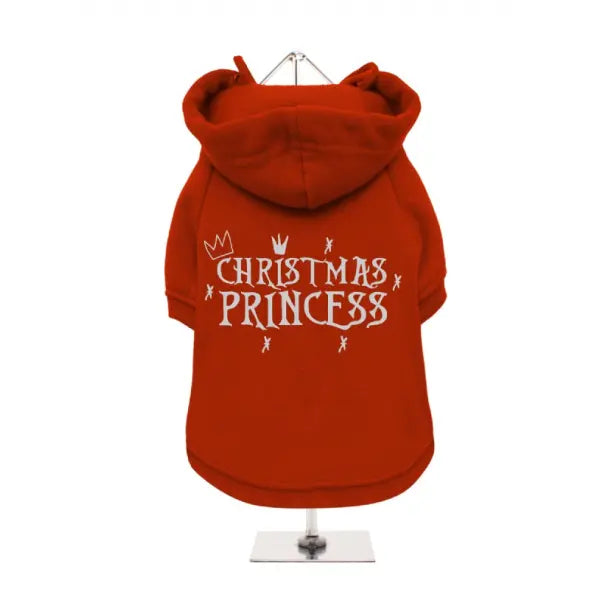 Christmas Princess Fleece Lined Dog Hoodie Sweatshirt - Urban Pup - 1