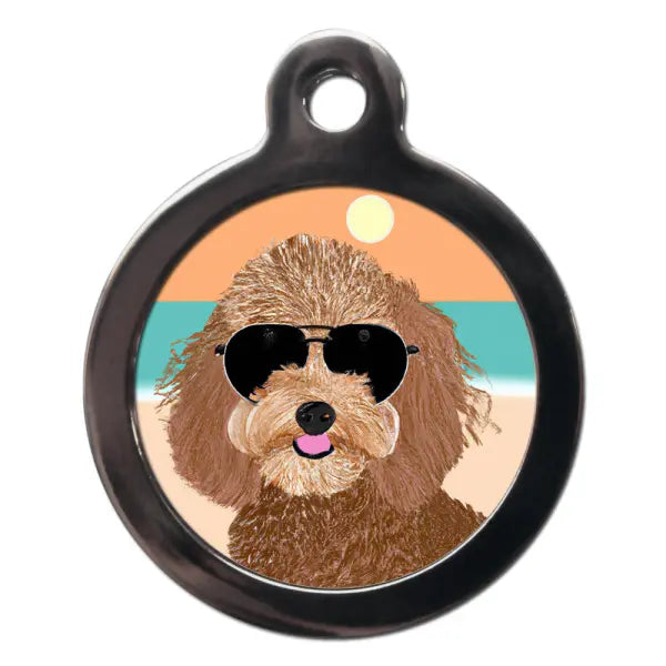 Cockapoo Summertime Dog ID Tag - PS Pet Tags - 1