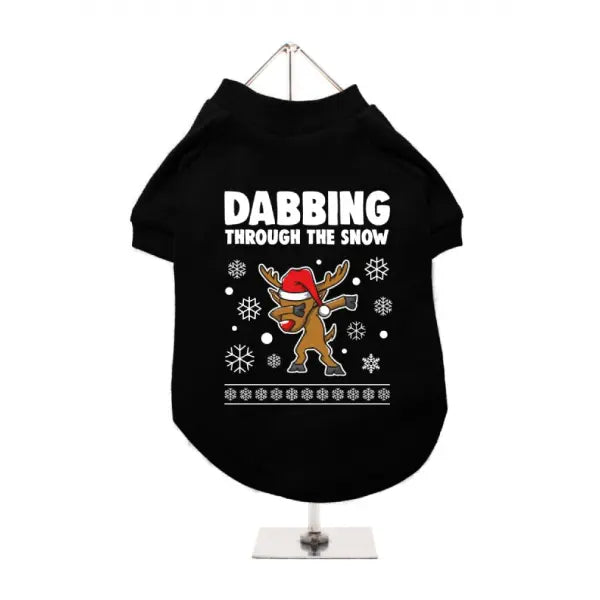 Dabbing Through The Snow Dog T-shirt - Urban Pup - 1