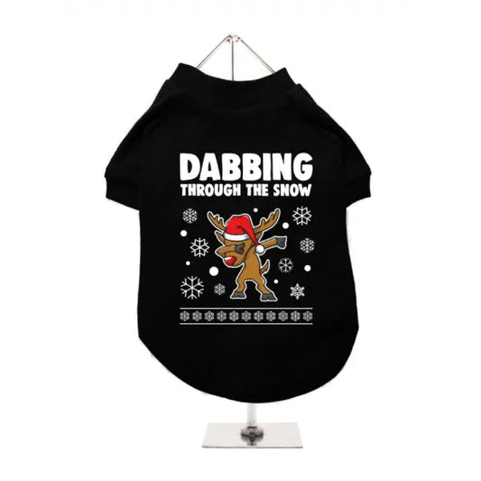 Dabbing Through The Snow Dog T-shirt - Urban Pup - 1