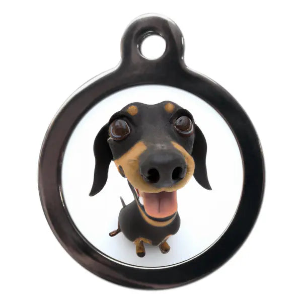 Dachshund Fish Eye Dog ID Tag - PS Pet Tags - 1