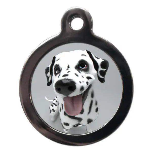 Dalmatian Fish Eye Dog ID Tag - PS Pet Tags - 1