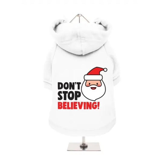 Don’t Stop Believing Fleece Lined Dog Hoodie Sweatshirt - Urban Pup - 1