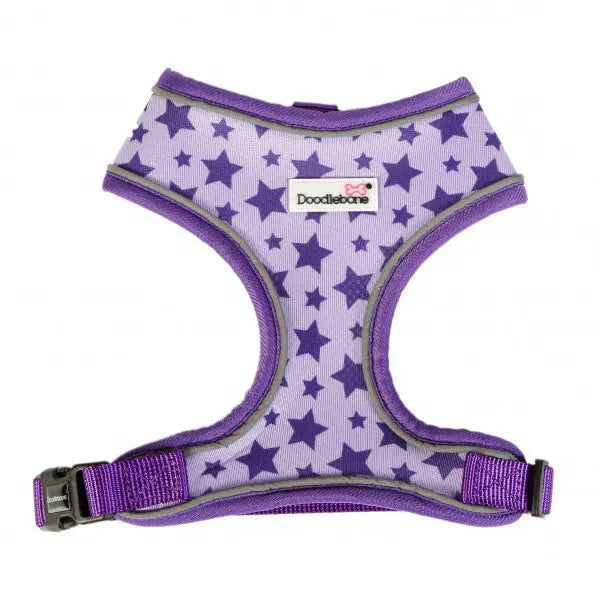 Doodlebone Airmesh Dog Harness - Violet Stars - Doodlebone - 1