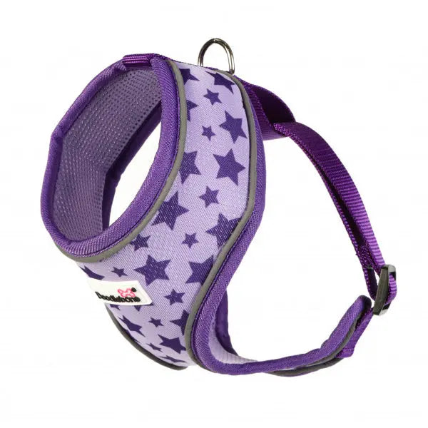 Doodlebone Airmesh Dog Harness - Violet Stars - Doodlebone - 2