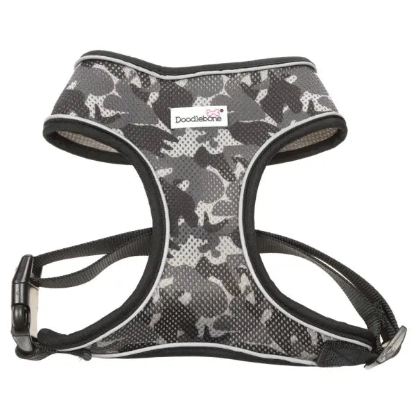 Doodlebone Originals Airmesh Dog Harness - Smokey Grey Camo - Doodlebone - 1