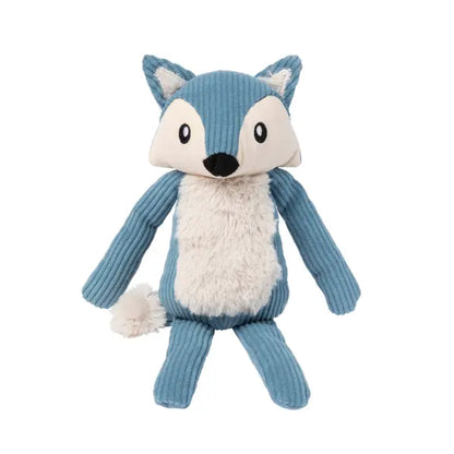 Fuzzyard Life Corduroy Cuddler Fox Dog Toy in French Blue - Fuzzyard - 2