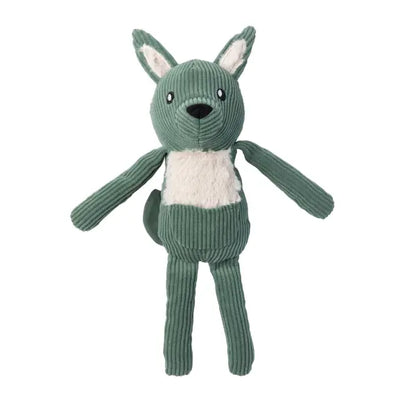 Fuzzyard Life Corduroy Cuddler Kangeroo Dog Toy in Myrtle Green - Fuzzyard - 1