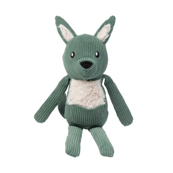 Fuzzyard Life Corduroy Cuddler Kangeroo Dog Toy in Myrtle Green - Fuzzyard - 2