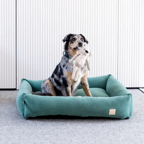 Fuzzyard Life Corduroy Dog Bed in Myrtle Green - Fuzzyard - 1