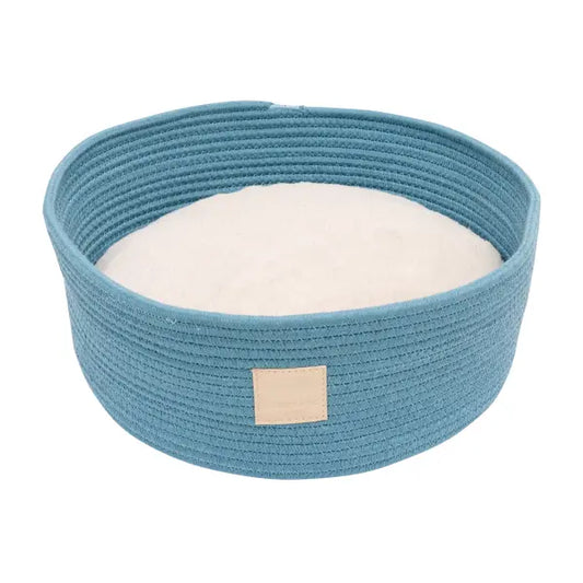 Fuzzyard Life Rope Basket Bed in French Blue - Fuzzyard - 1