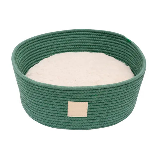 Fuzzyard Life Rope Basket Bed in Myrtle Green - Fuzzyard - 1