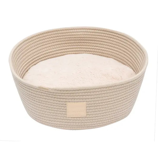 Fuzzyard Life Rope Basket Bed in Sandstone - Fuzzyard - 1