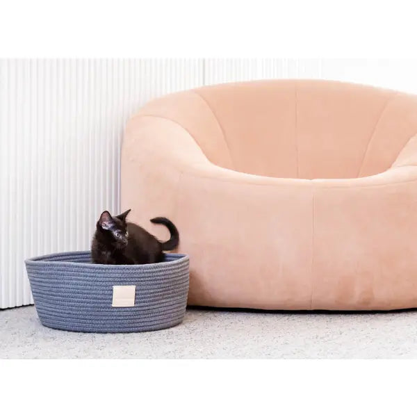 Fuzzyard Life Rope Basket Bed in Slate Grey - Fuzzyard - 2