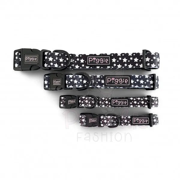 Galaxy Dog Collar Black - Piggie - 3