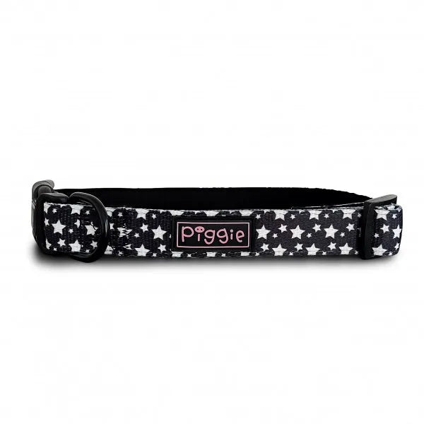 Galaxy Dog Collar Black - Piggie - 1