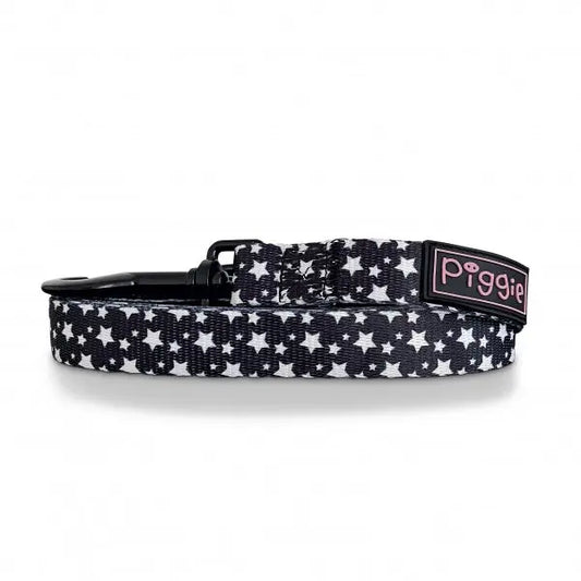 Galaxy Dog Lead Black - Piggie - 1