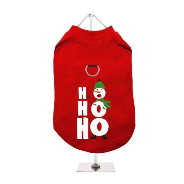 Ho Ho Ho Harness Lined Dog T-Shirt - Urban Pup - 1