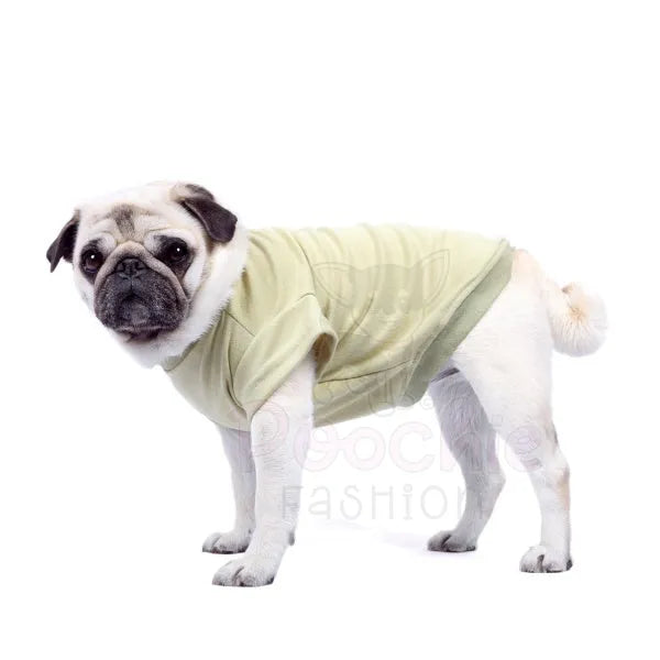 Khaki Green Plain Dog T-shirt - Rich Paw - 2