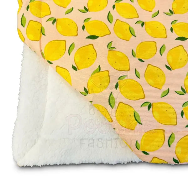 Lemon Squeeze Luxury Corduroy Dog Blanket - Piggie - 7