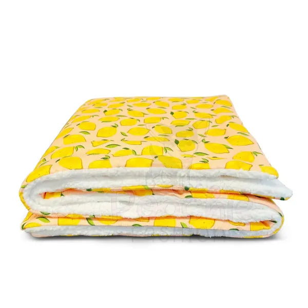 Lemon Squeeze Luxury Corduroy Dog Blanket - Piggie - 4