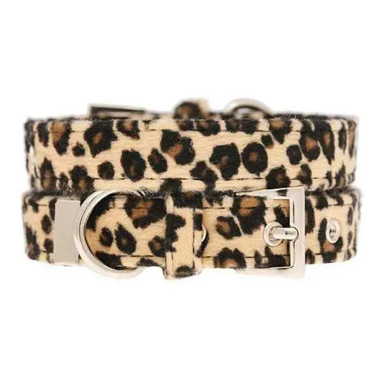 Leopard Print Fabric Dog Collar - Urban Pup - 1