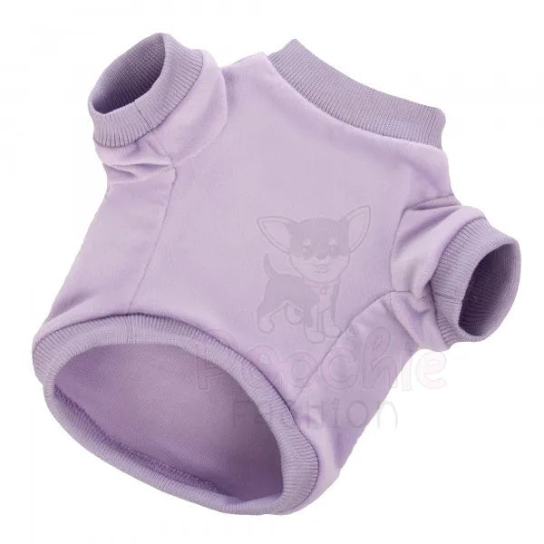 Lilac Velour Dog Sweatshirt - Rich Paw - 2