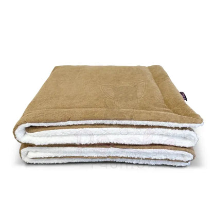 Luxury Personalised Beige Corduroy Dog Blanket - Piggie - 4