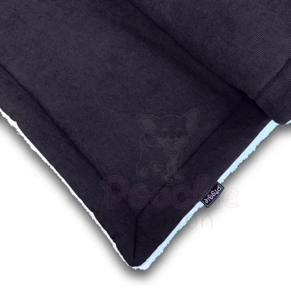 Luxury Black Corduroy Dog Blanket - Piggie - 2