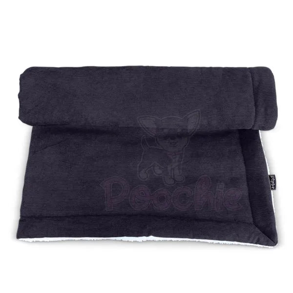 Luxury Black Corduroy Dog Blanket - Piggie - 8