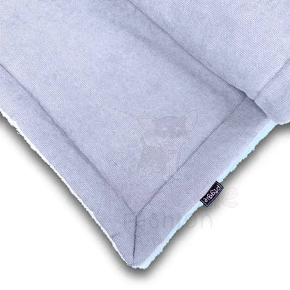 Luxury Grey Corduroy Dog Blanket - Piggie - 2