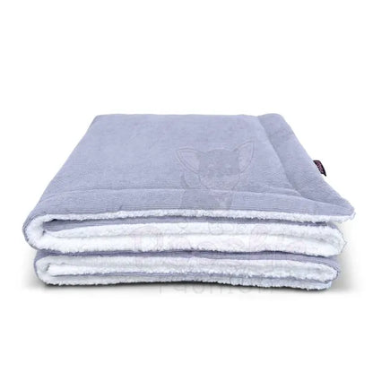 Luxury Grey Corduroy Dog Blanket - Piggie - 4