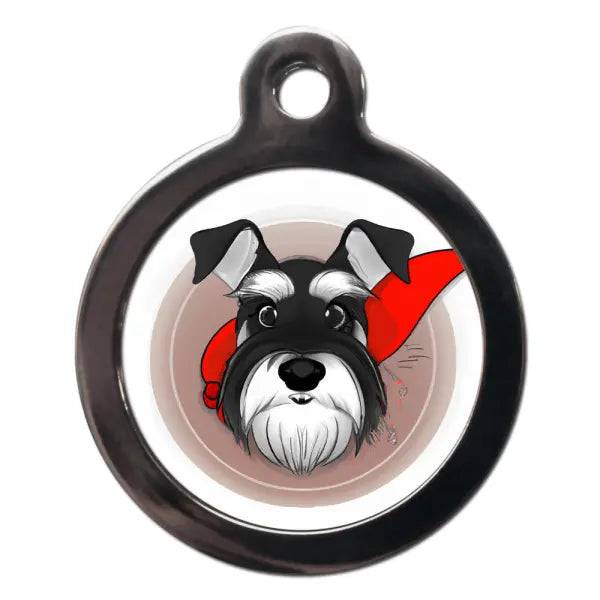 Miniature Schnauzer Superdog Dog ID Tag - PS Pet Tags - 1