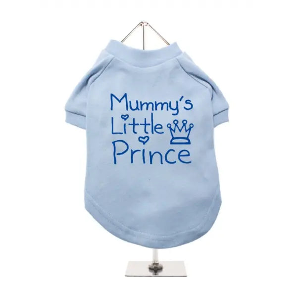 Mummy’s Little Prince Dog T-shirt Baby Blue - Urban Pup - 1