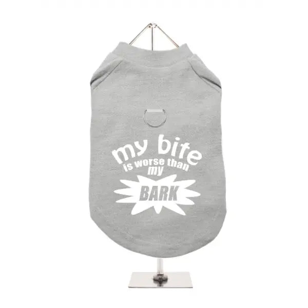 My Bite Is Worse Than My Bark Harness Dog T-Shirt - Urban - 1