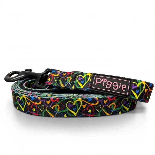 Neon Love Dog Lead - Piggie - 1