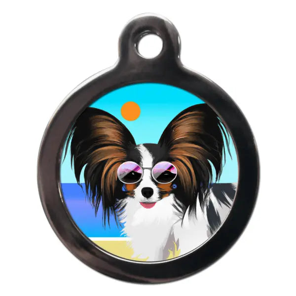 Papillon Summertime Dog ID Tag - PS Pet Tags - 1